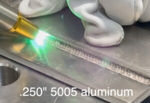 Handheld Laser Welder for Display Sign Frames