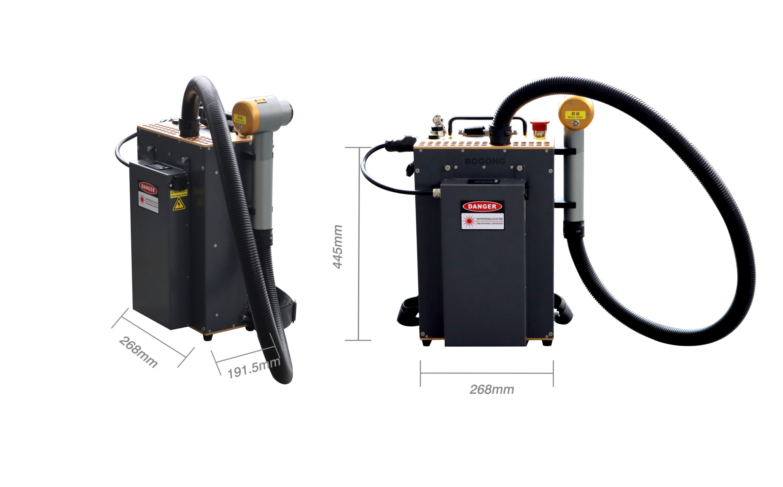Backpack Laser Cleaning machine 5 backpack laser cleaner size scaled